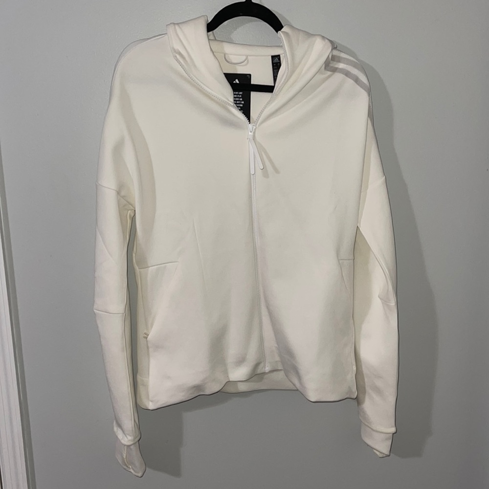NWOT unisex Adidas full zip hoodie jacket